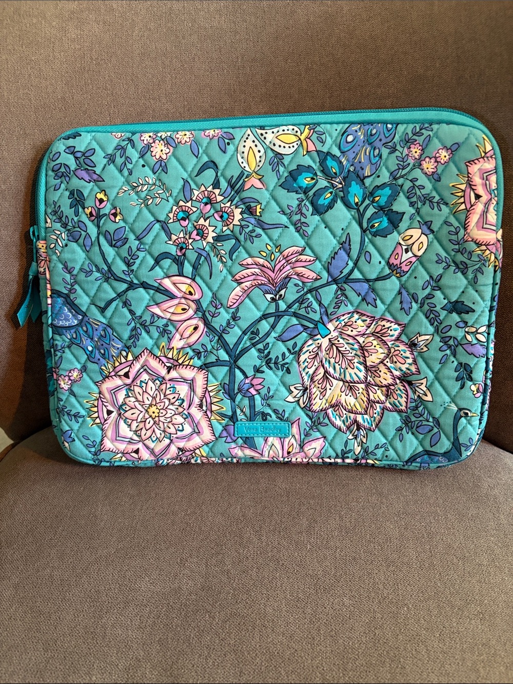 Vera Bradley Laptop Tablet Sleeve - Peacock Garden